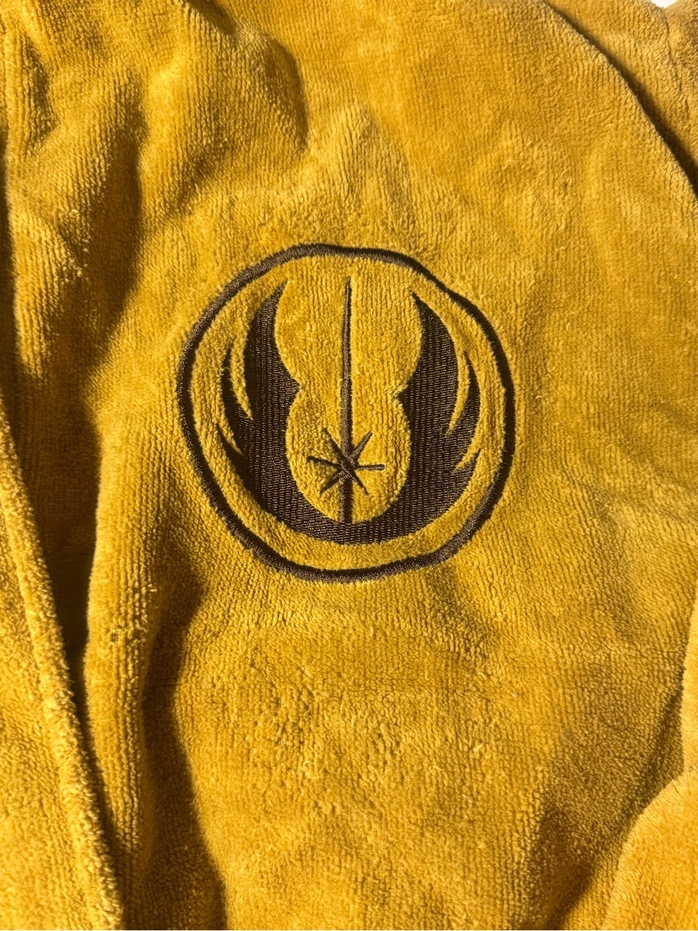 Cosplay Star Wars Jedi Bath Robe Adult One Size Brown Hooded Fleece Loungewear - Picture 2 of 5